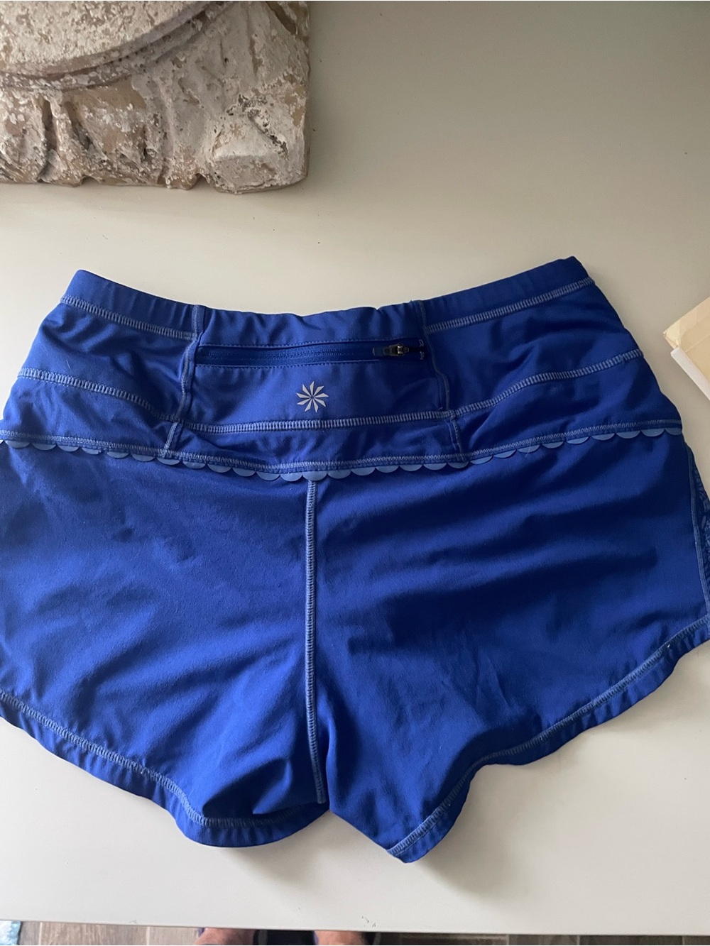 Athleta Running Shorts XXS Blue Lined 3"
